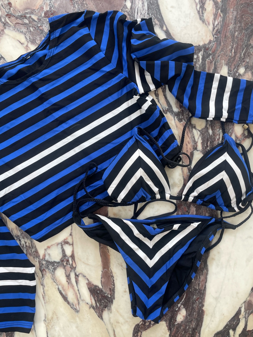 Vitamin A Bikini Set and Rash Guard S